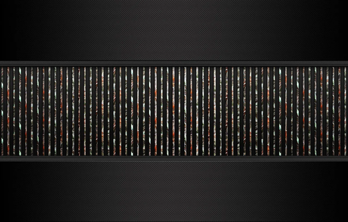 Photo wallpaper carbon, floral, mezzanine