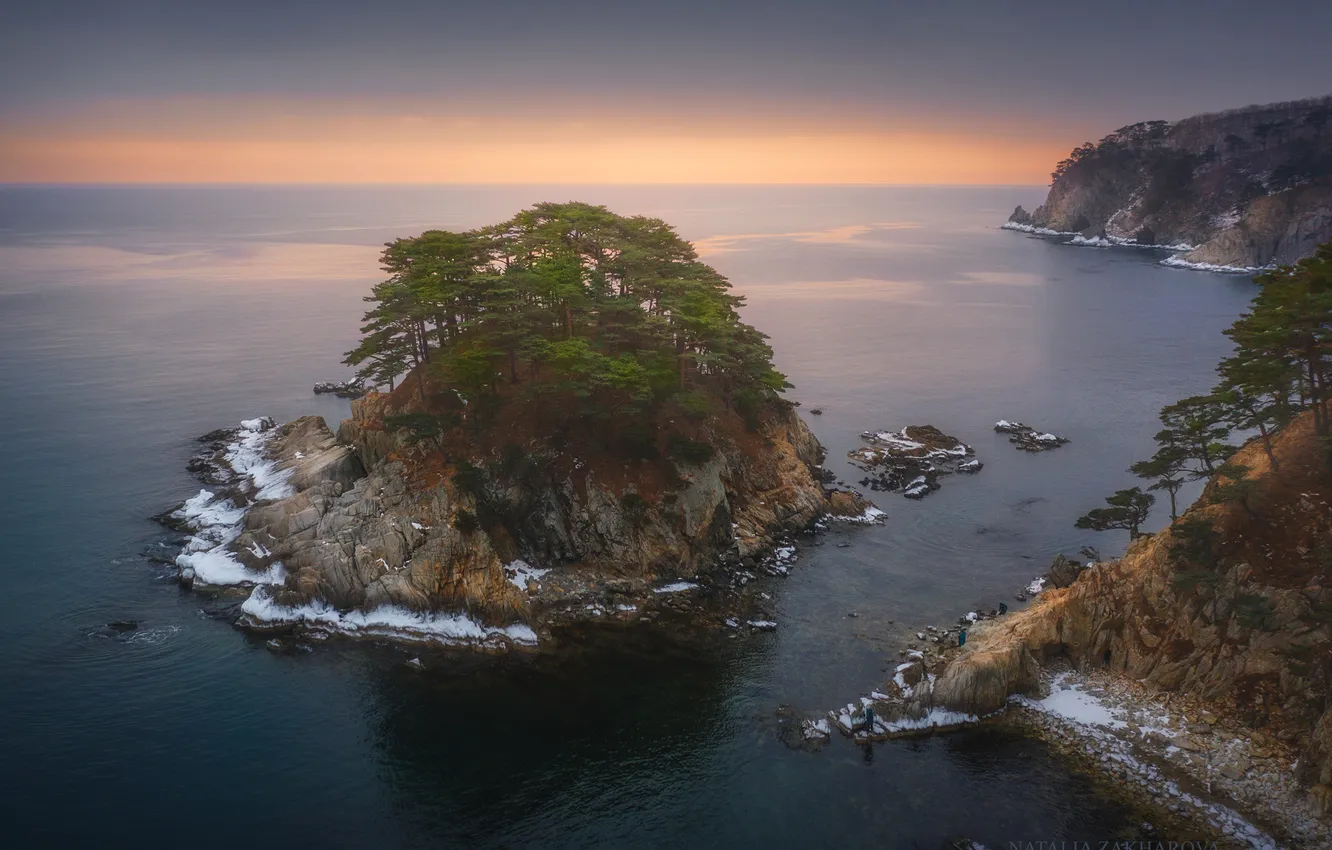 Photo wallpaper Primorye, Primorsky Krai, Gamov Peninsula, Natalia Zakharova, Telyakovsky Bay