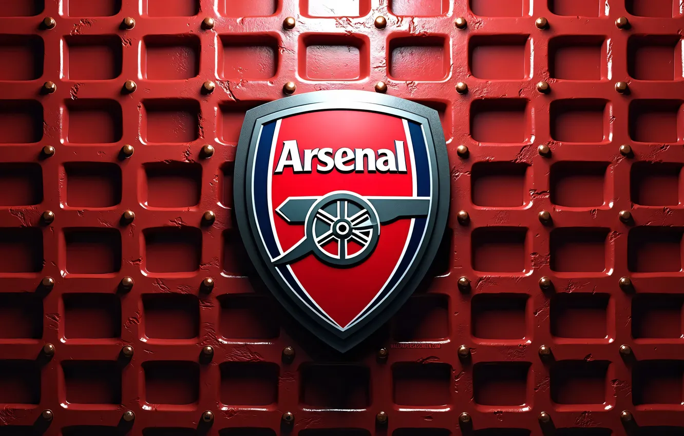 Photo wallpaper logo, club, symbol, football, Arsenal, Premier League, soccer, London