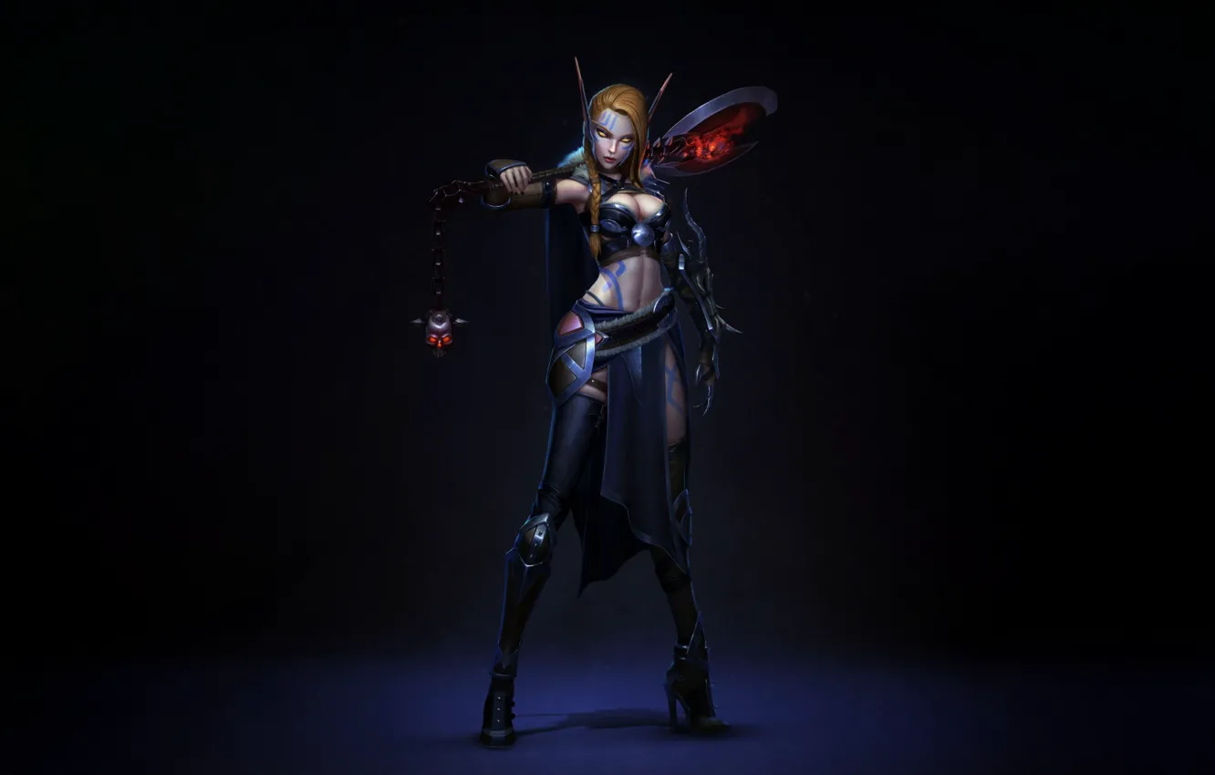 Photo wallpaper Warcraft, Blood elf, Warcraft Blizzard, Races