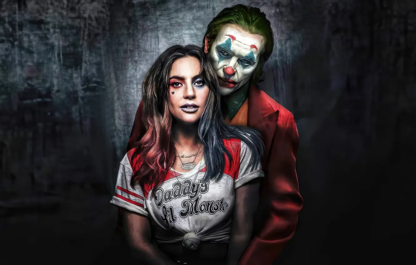 Photo wallpaper girl, Joker, male, USA, two, Thriller, drama, crime