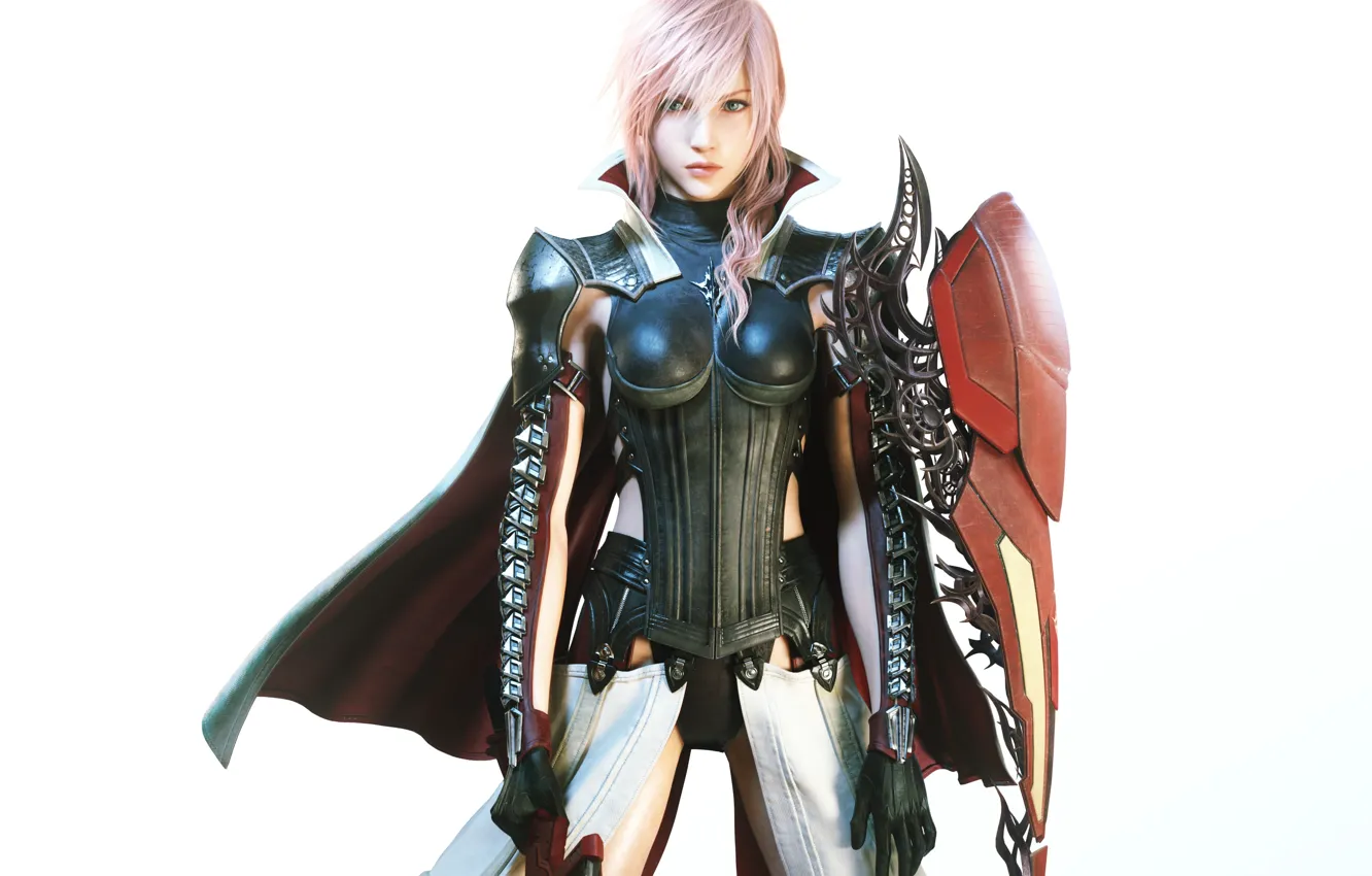 Photo wallpaper look, girl, Lightning, armor, Final Fantasy XIII, Final Fantasy 13, Lightning, Square Enix