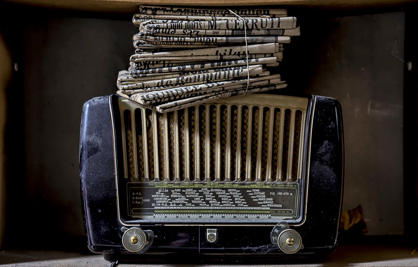 Photo wallpaper background, radio, receiver