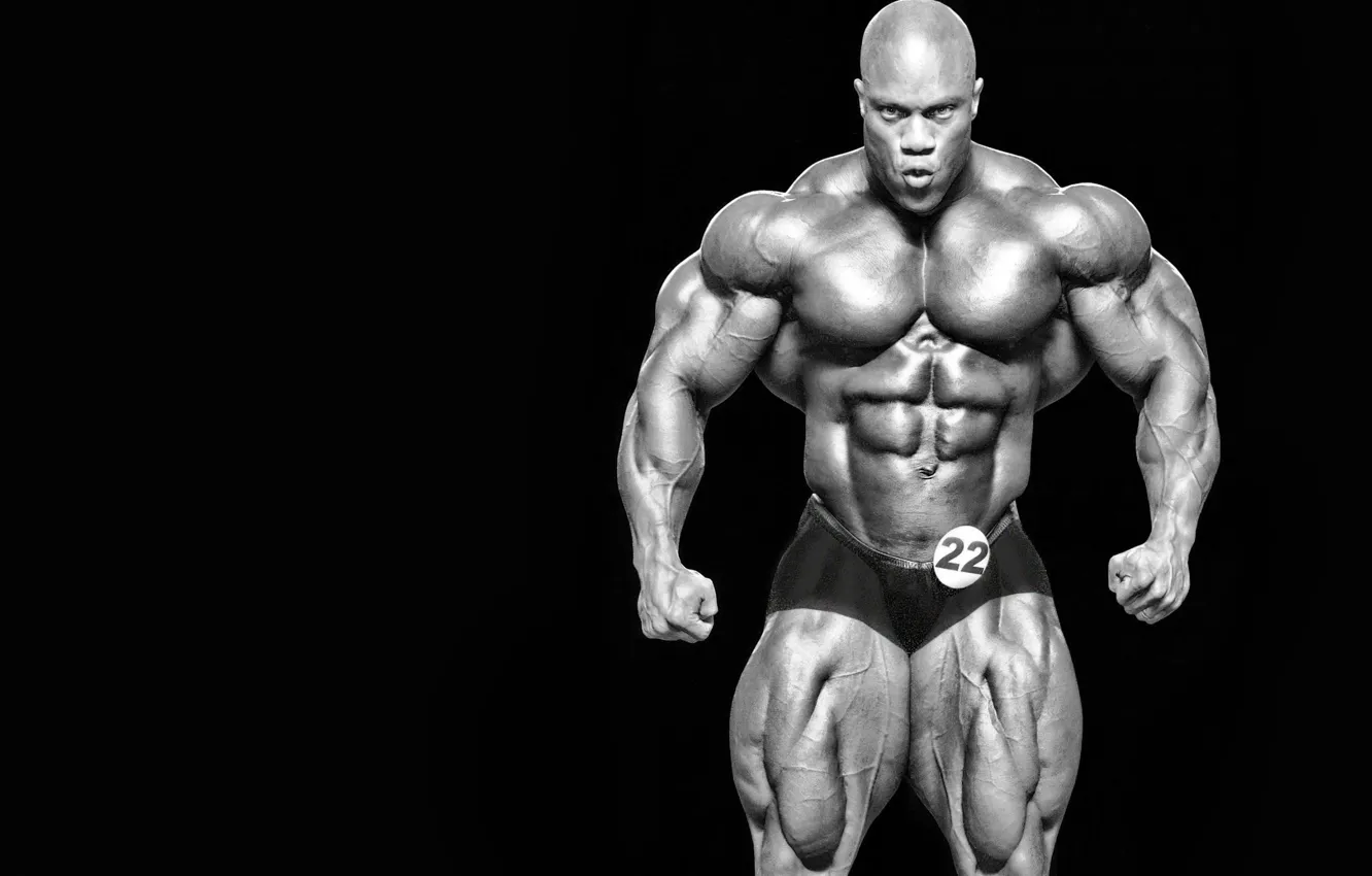 Photo wallpaper pose, Muscle, muscle, athlete, bodybuilder, abs, bodybuilder, Phil Heath