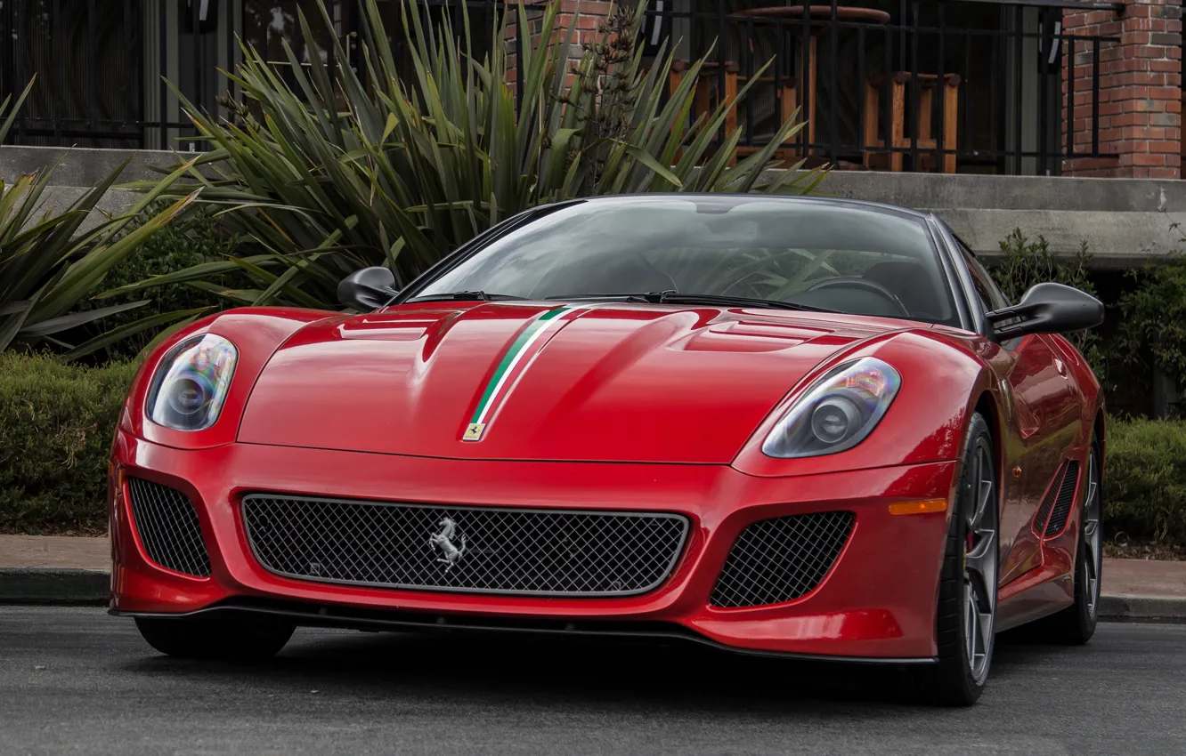 Photo wallpaper car, Ferrari, red, 599, GTO, super