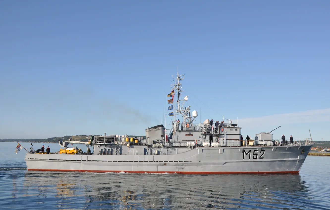 Photo wallpaper Baltika, Navy, Latvia, mine countermeasure ship