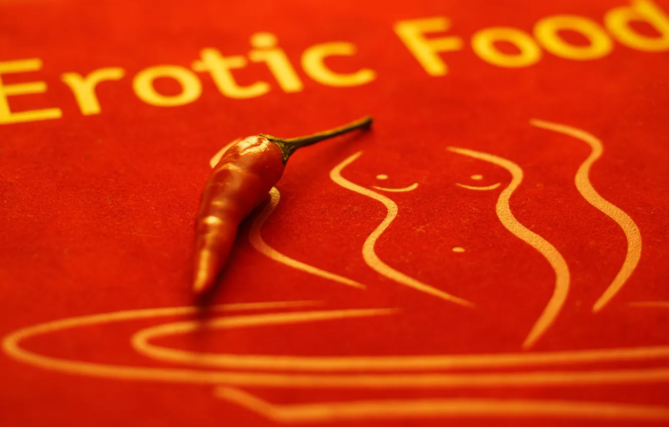 Photo wallpaper figure, pepper, spicy