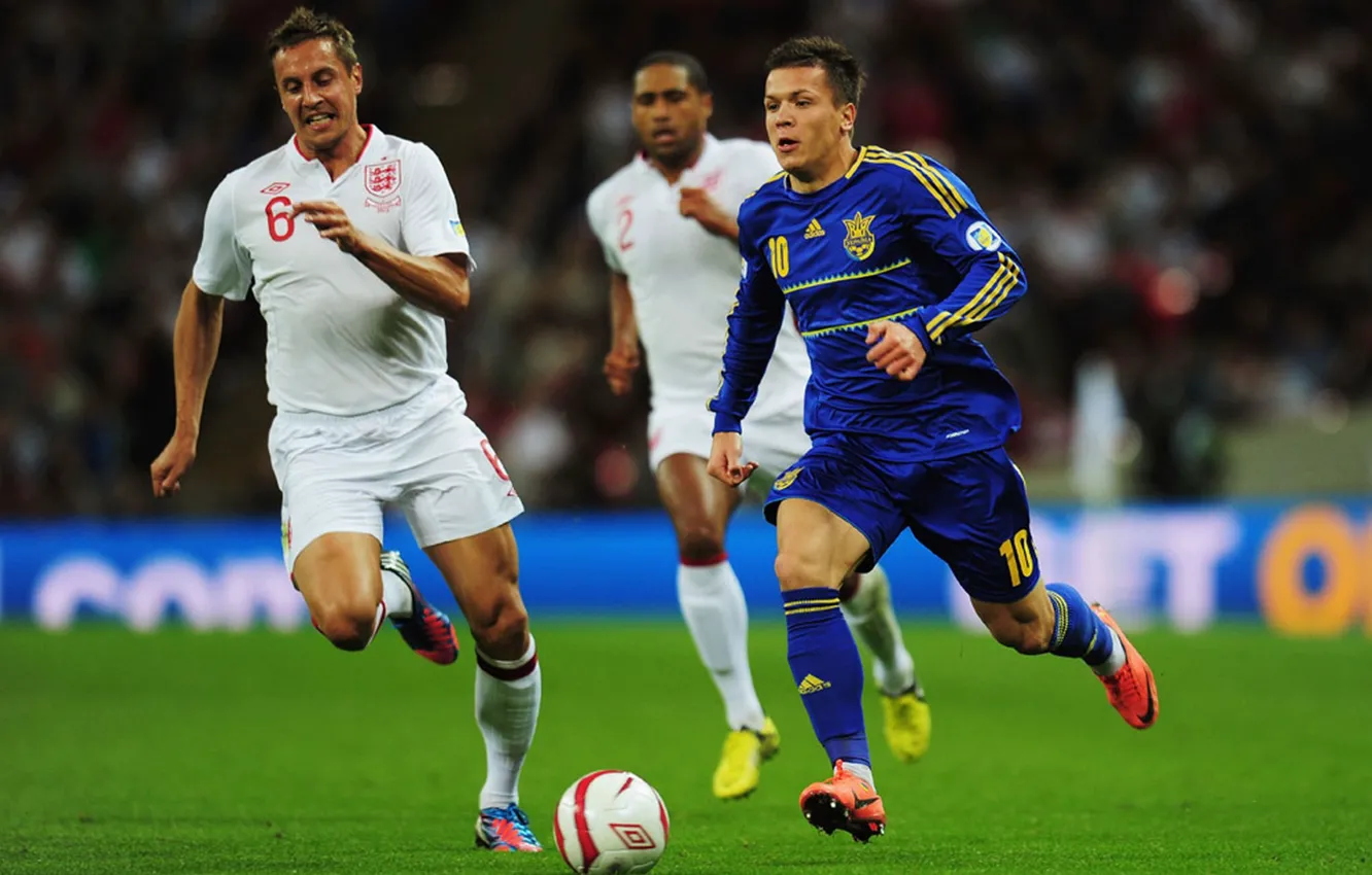 Photo wallpaper football, team, Ukraine, The National Team Of Ukraine, Taras Mykhalyk, Anatoliy Tymoshchuk, Sergey Nazarenko, Andriy …