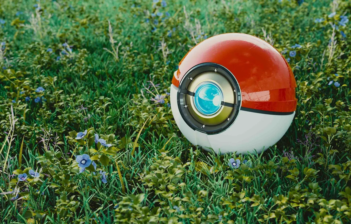 Photo wallpaper children's, pokebol, The Hakbit, Pokeball Project