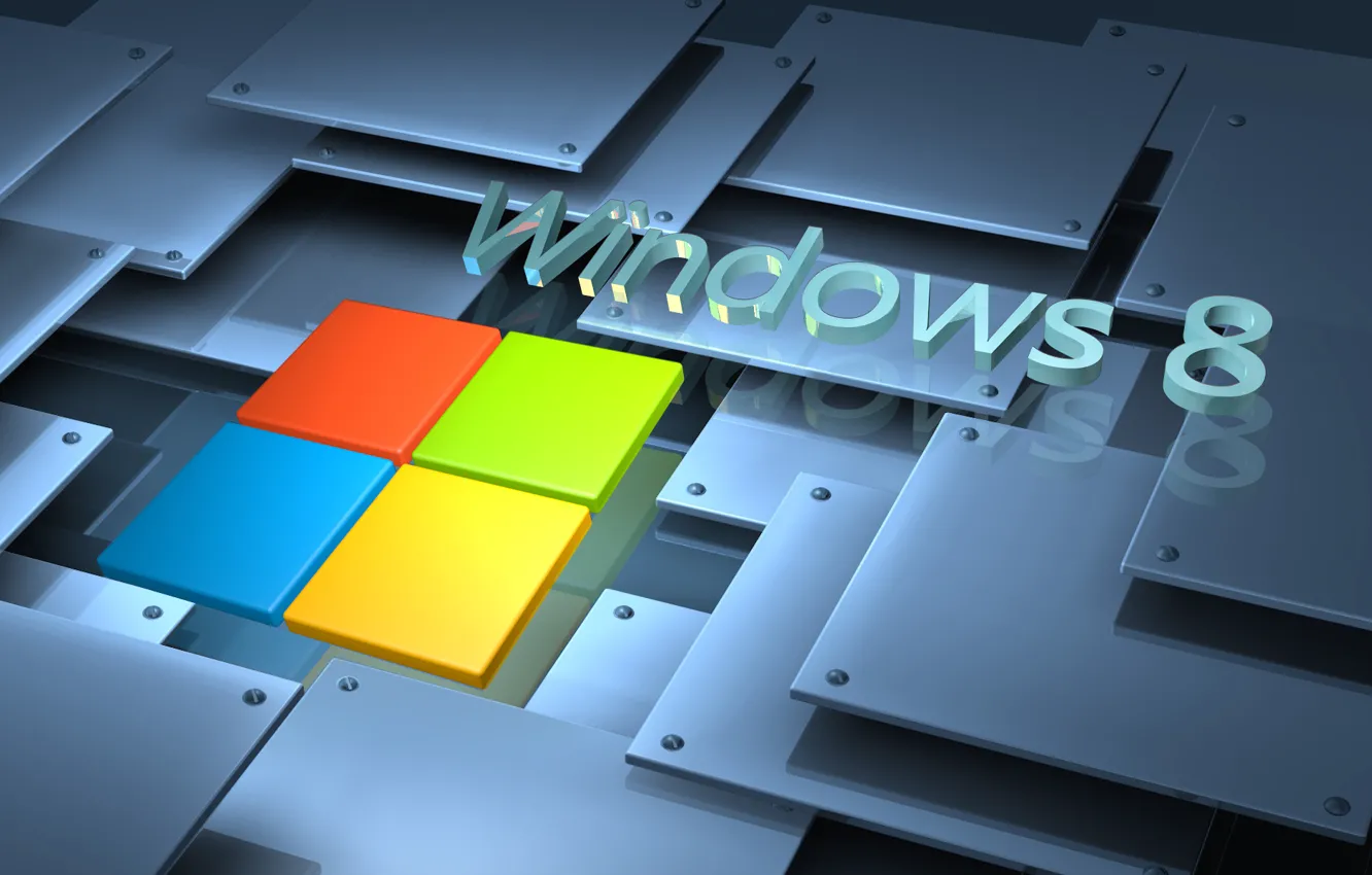 Photo wallpaper logo, Microsoft, windows, logo, windows 8