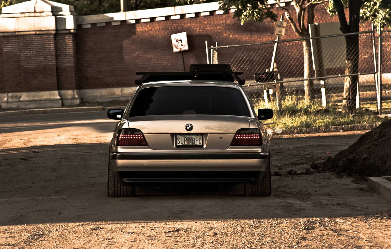 Photo wallpaper lights, bumper, Boomer, seven, e38, bumer, bmw 740