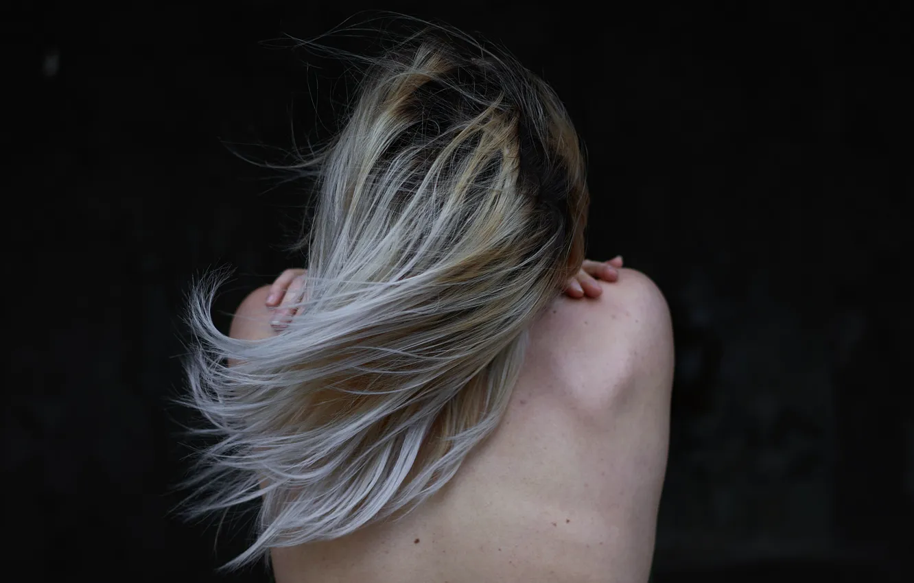 Photo wallpaper girl, hair, back, Sergey Papirenko