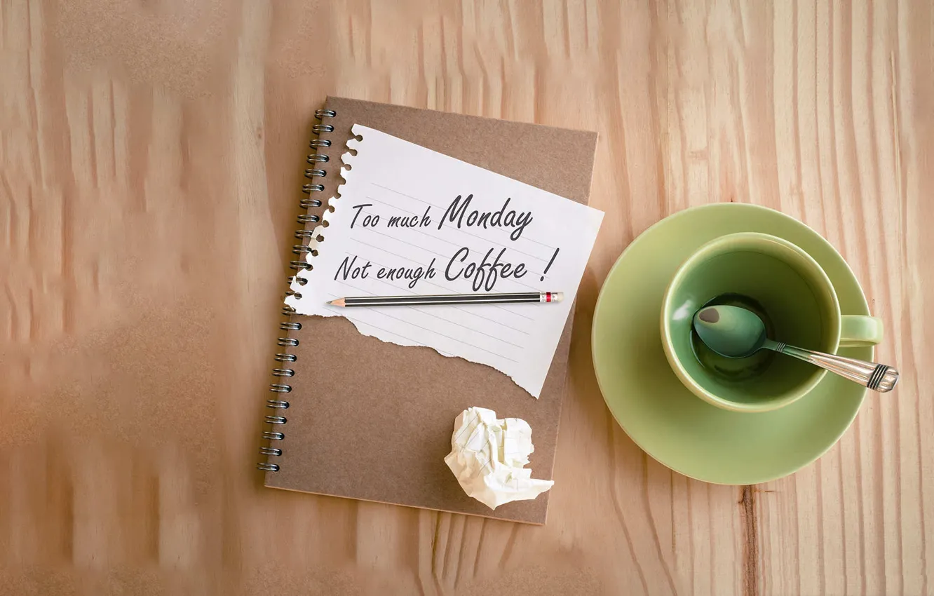 Photo wallpaper motivation, quote, Monday