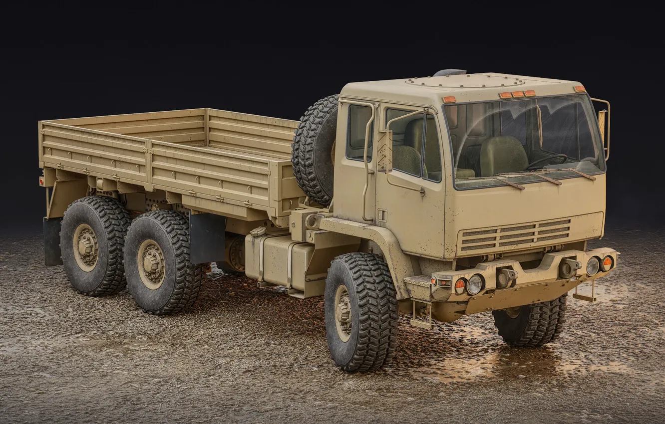 Photo wallpaper USA, Multi-purpose truck, Oshkosh LMTV
