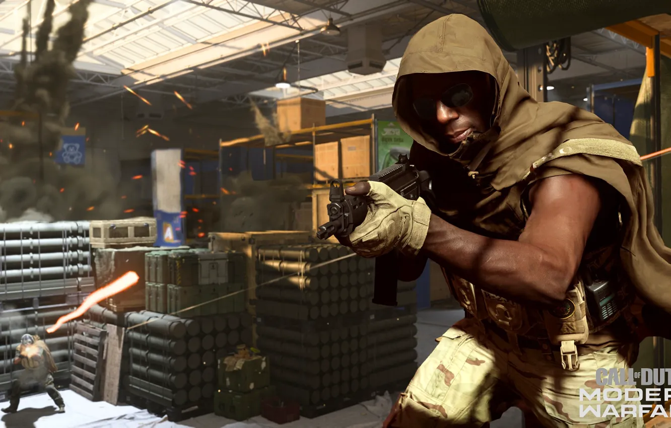 Photo wallpaper weapons, soldiers, hood, Call of Duty, Call of Duty: Modern Warfare