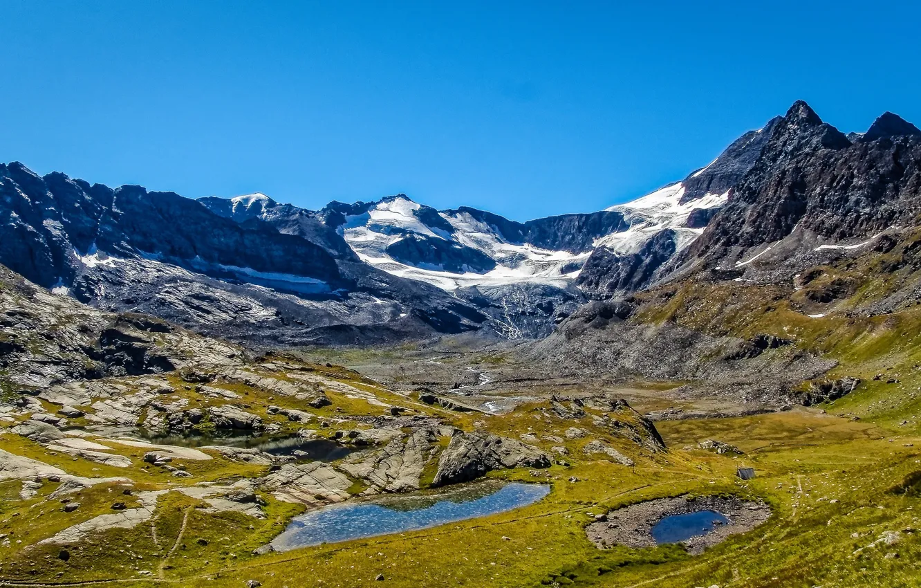 Photo wallpaper mountains, France, Savoie, Bonneval sur Arc