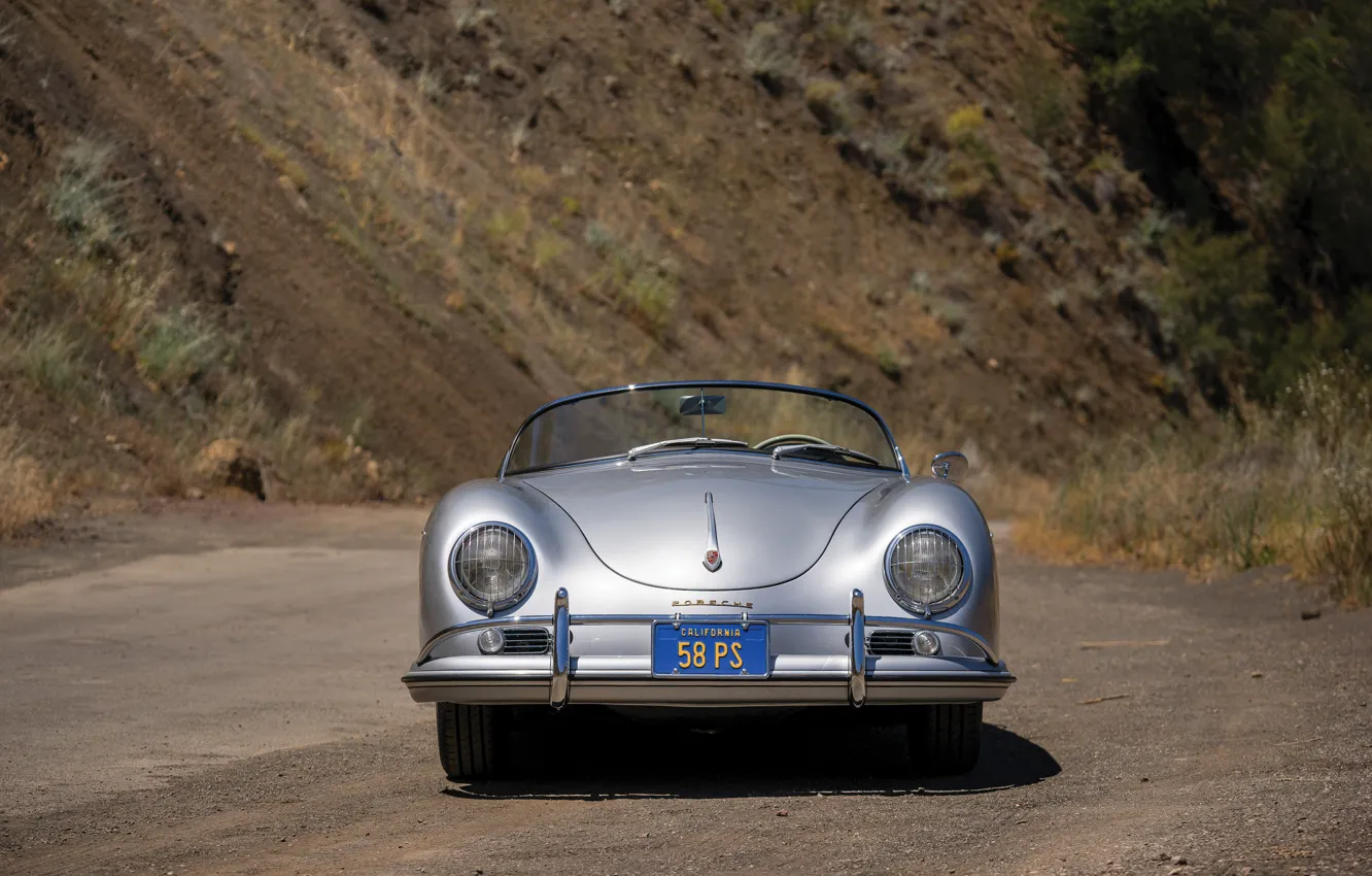 Photo wallpaper Porsche, front, 1959, 356, Porsche 356A 1600 Super Speedster