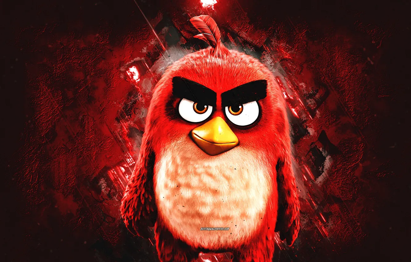 Photo wallpaper red, The Angry Birds Movie 2, Red characters, Red Angry Birds 2, Angry Birds characters, …