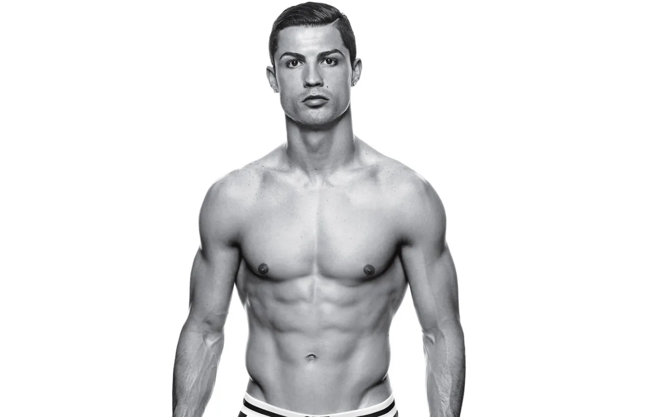 Photo wallpaper star, man, player, muscles, press, Ronaldo, Ronaldo