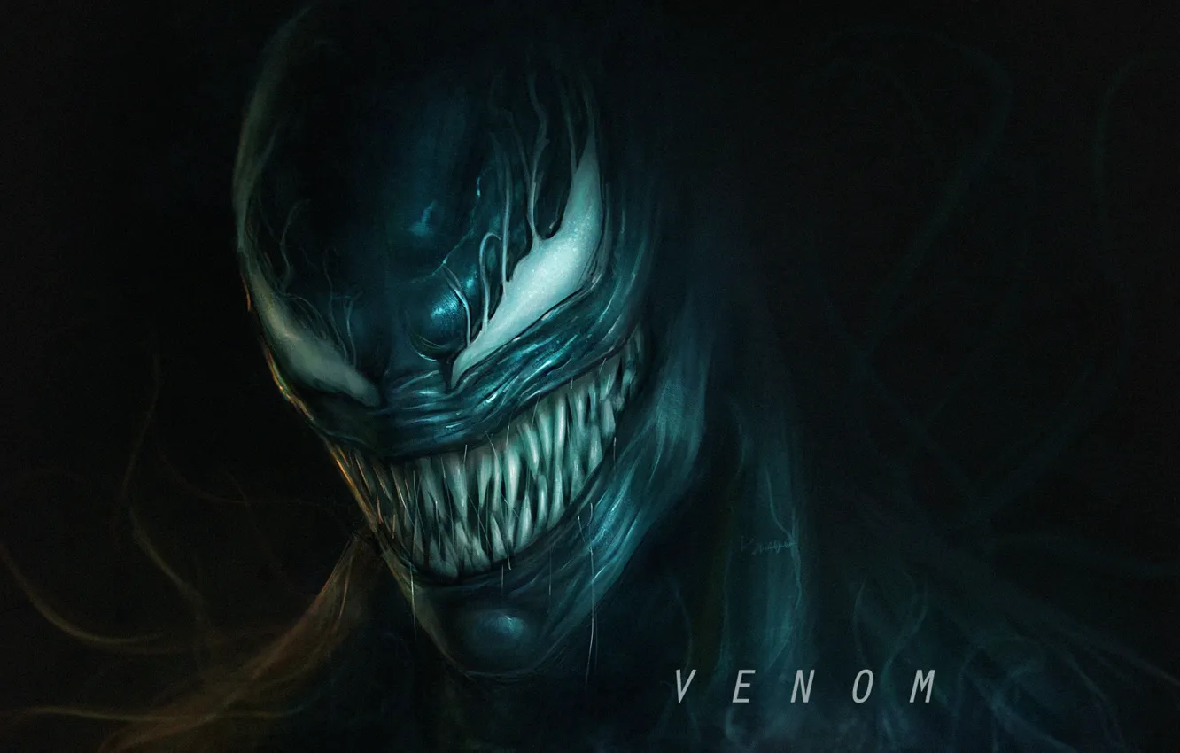 Photo wallpaper teeth, adorable, Venom, Venom, Symbiote
