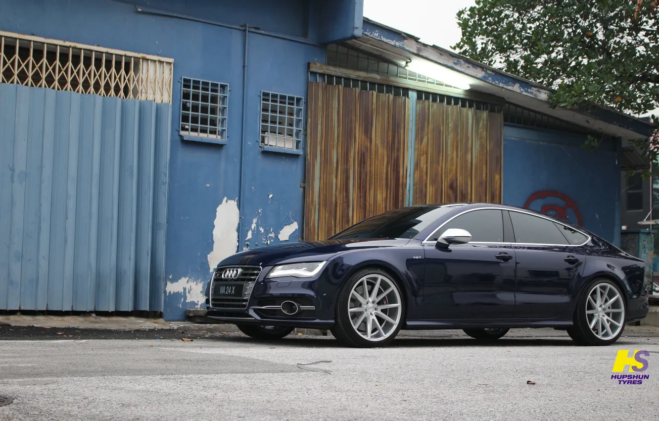 Photo wallpaper machine, auto, Audi, wheels, drives, auto, Vossen Wheels