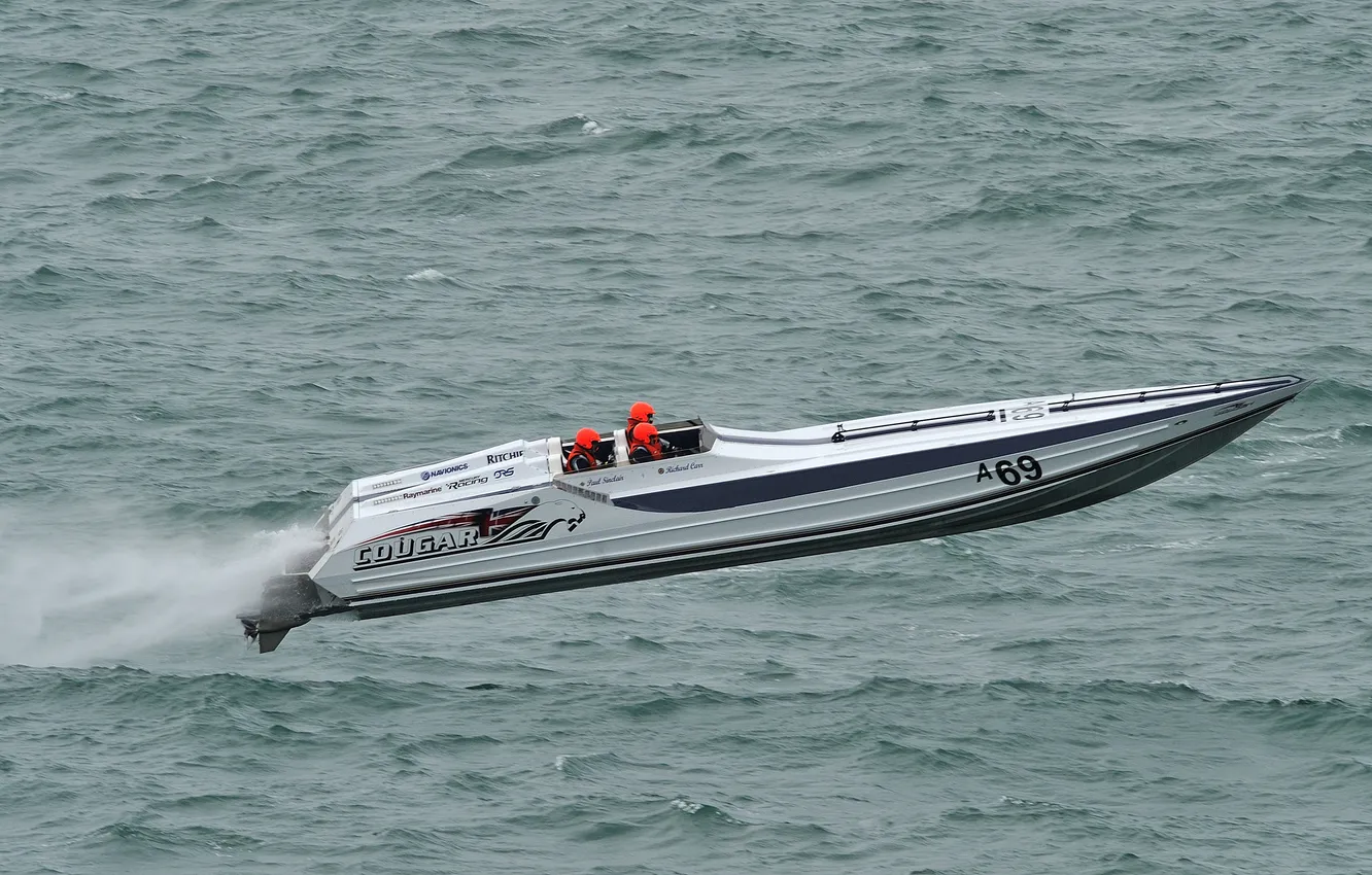 Photo wallpaper race, boat, speed