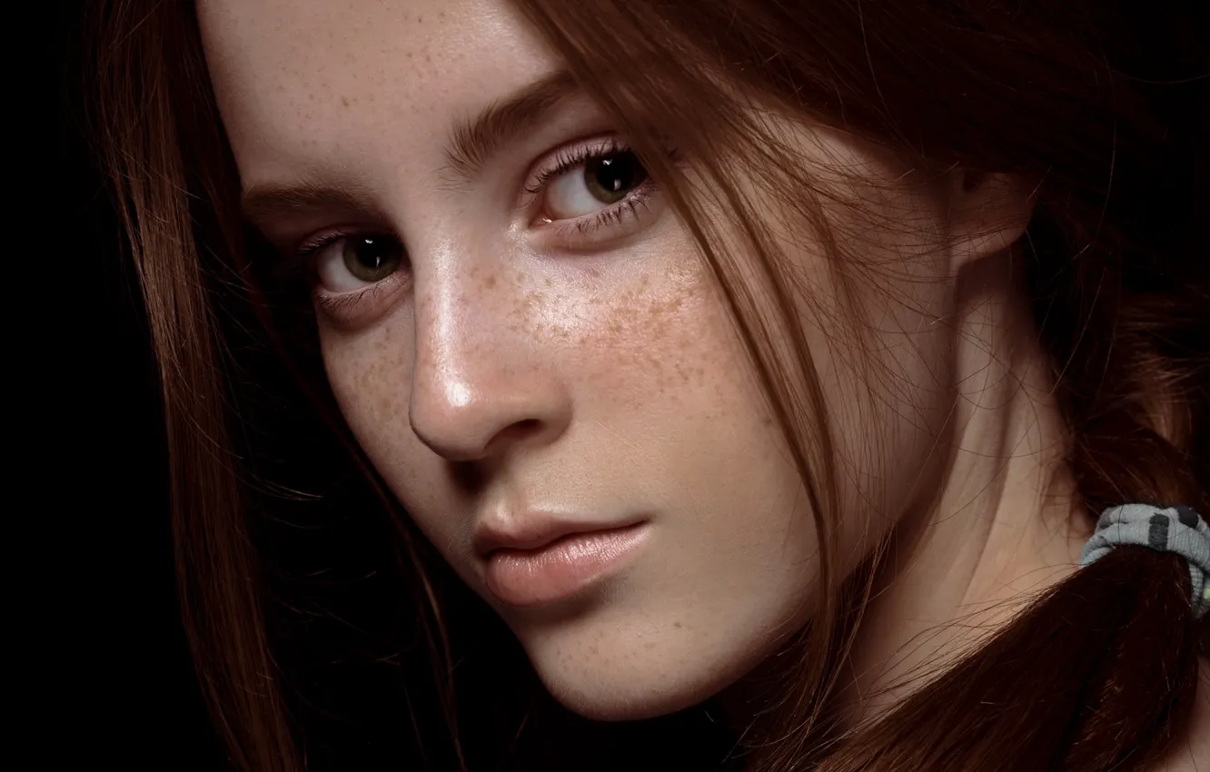 Photo wallpaper freckles, sponge, Amalia, Ayriyan Armen