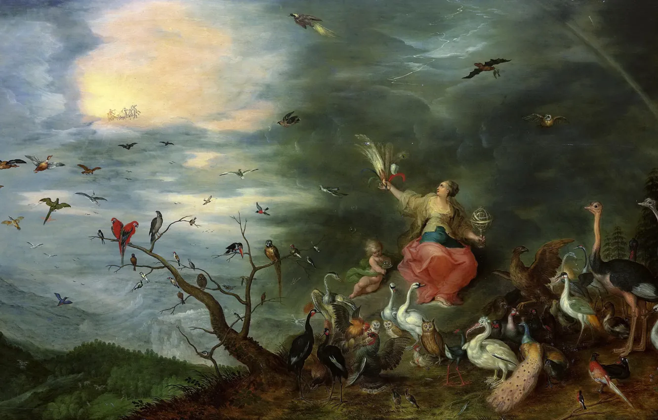Photo wallpaper picture, Jan Brueghel the younger, Allegory Of Air