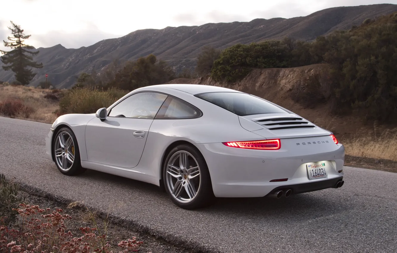 Photo wallpaper coupe, 911, Porsche, Porsche, 2011, Coupe, US-spec, 991