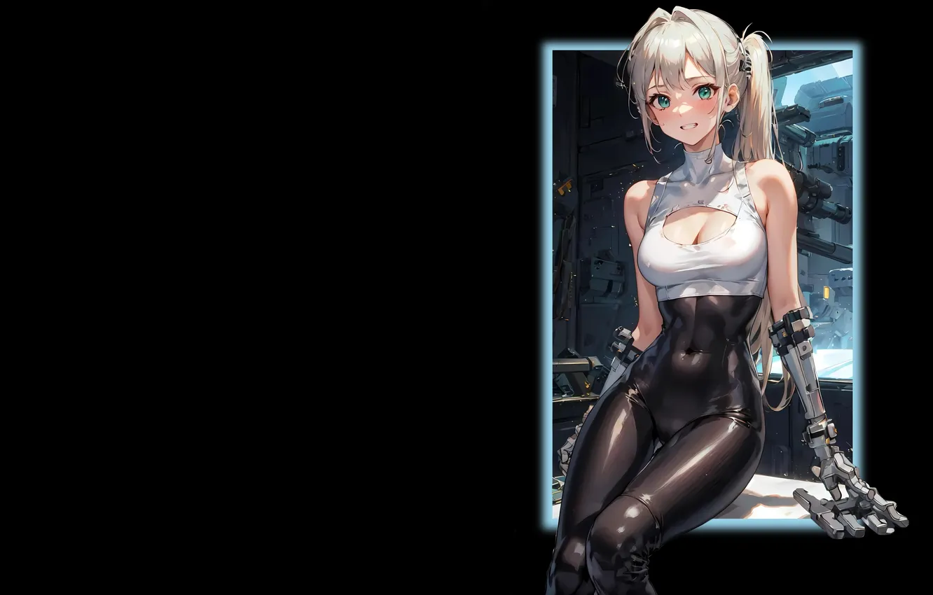 Photo wallpaper kawaii, space, girl, hot, sexy, robot, cleavage, android