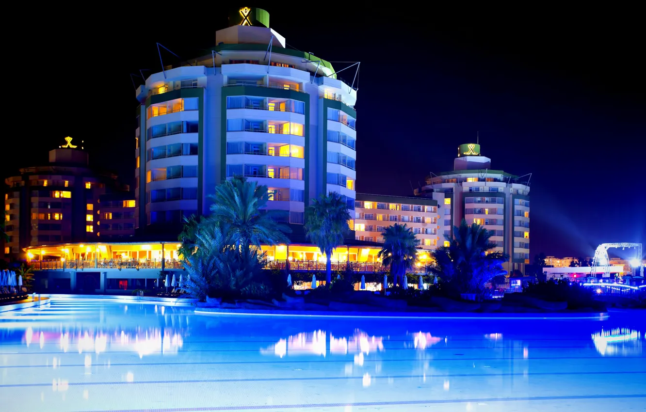 Photo wallpaper night, Turkey, night, Turkey, Antalya, Antalya