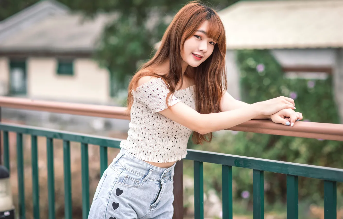 Photo wallpaper look, Asian, bokeh