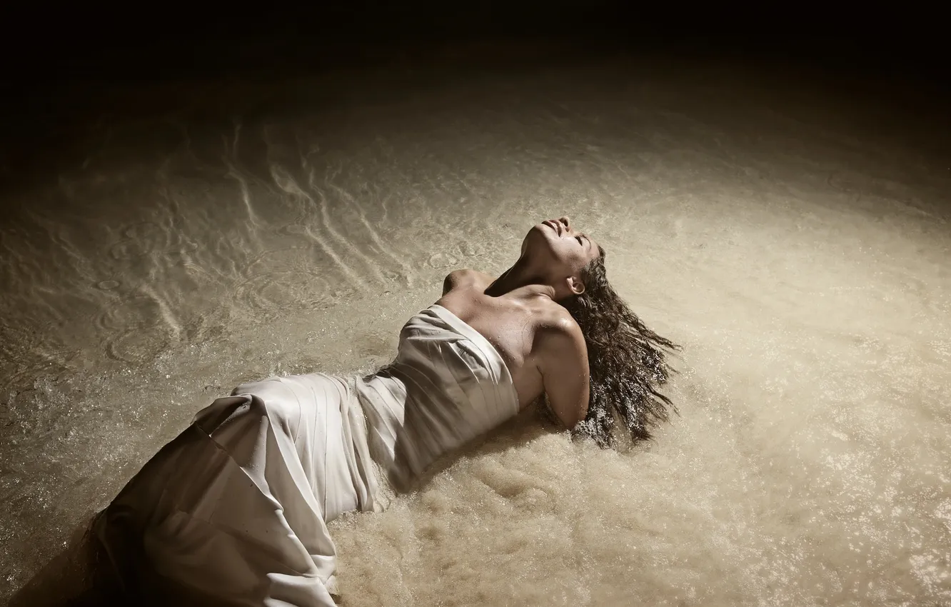 Photo wallpaper girl, pose, background