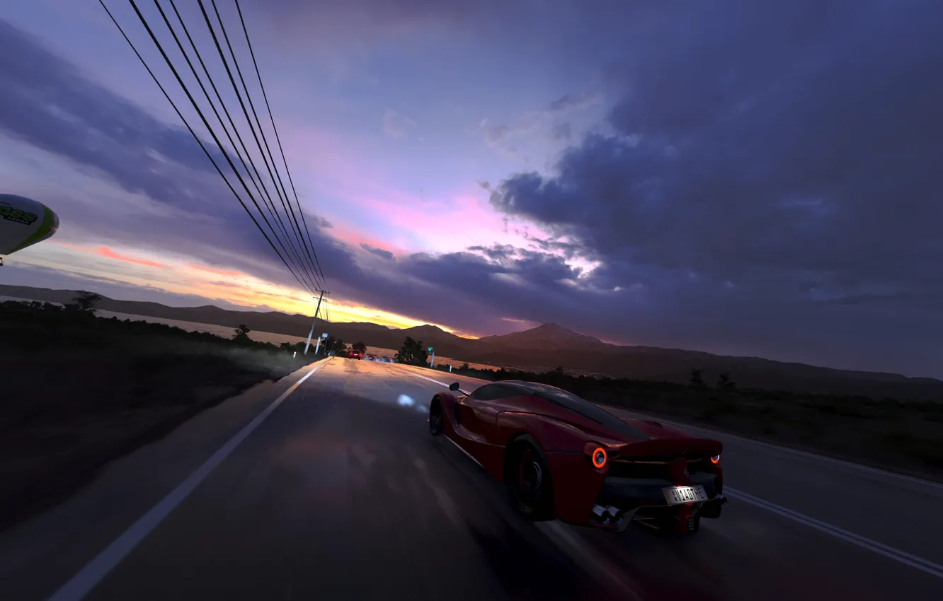 Photo wallpaper Ferrari, game, LaFerrari, Forza Horizon 3