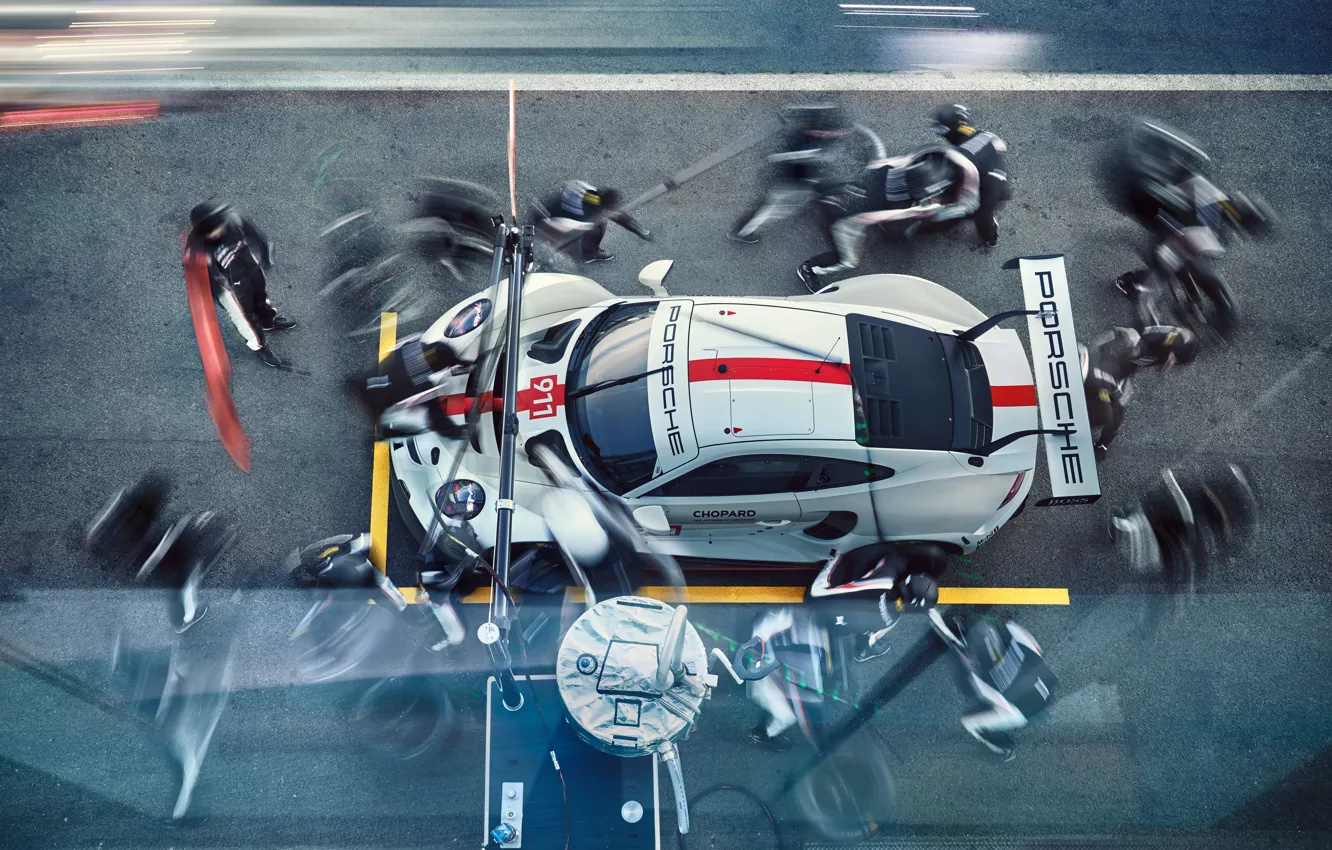 Photo wallpaper Porsche, Porsche, Motorsport, racing car, racing car, motorsports, 2019, Porsche 911 RSR