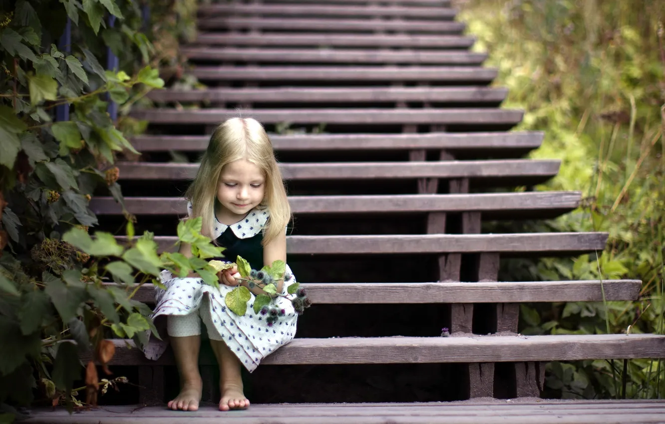 Photo wallpaper mood, girl, stage