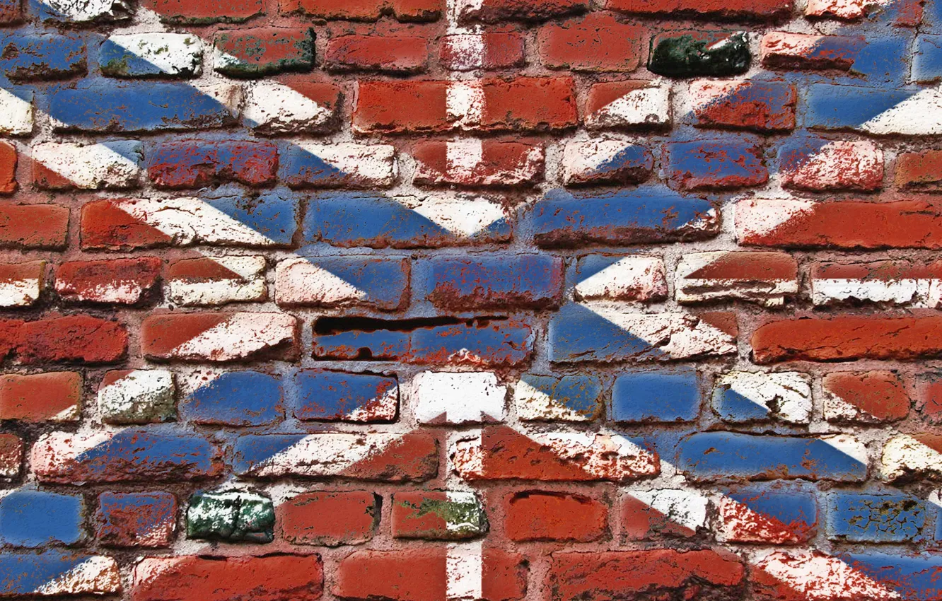 Photo wallpaper wall, brick, flag, Navy, LNB, DNR