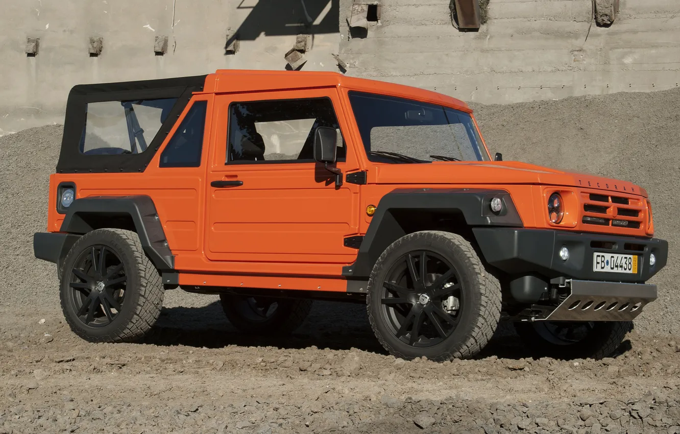 Photo wallpaper sand, orange, SUV, 2011, 4x4, the ground, Travec, Tecdrah Integrale 1.5 TTi