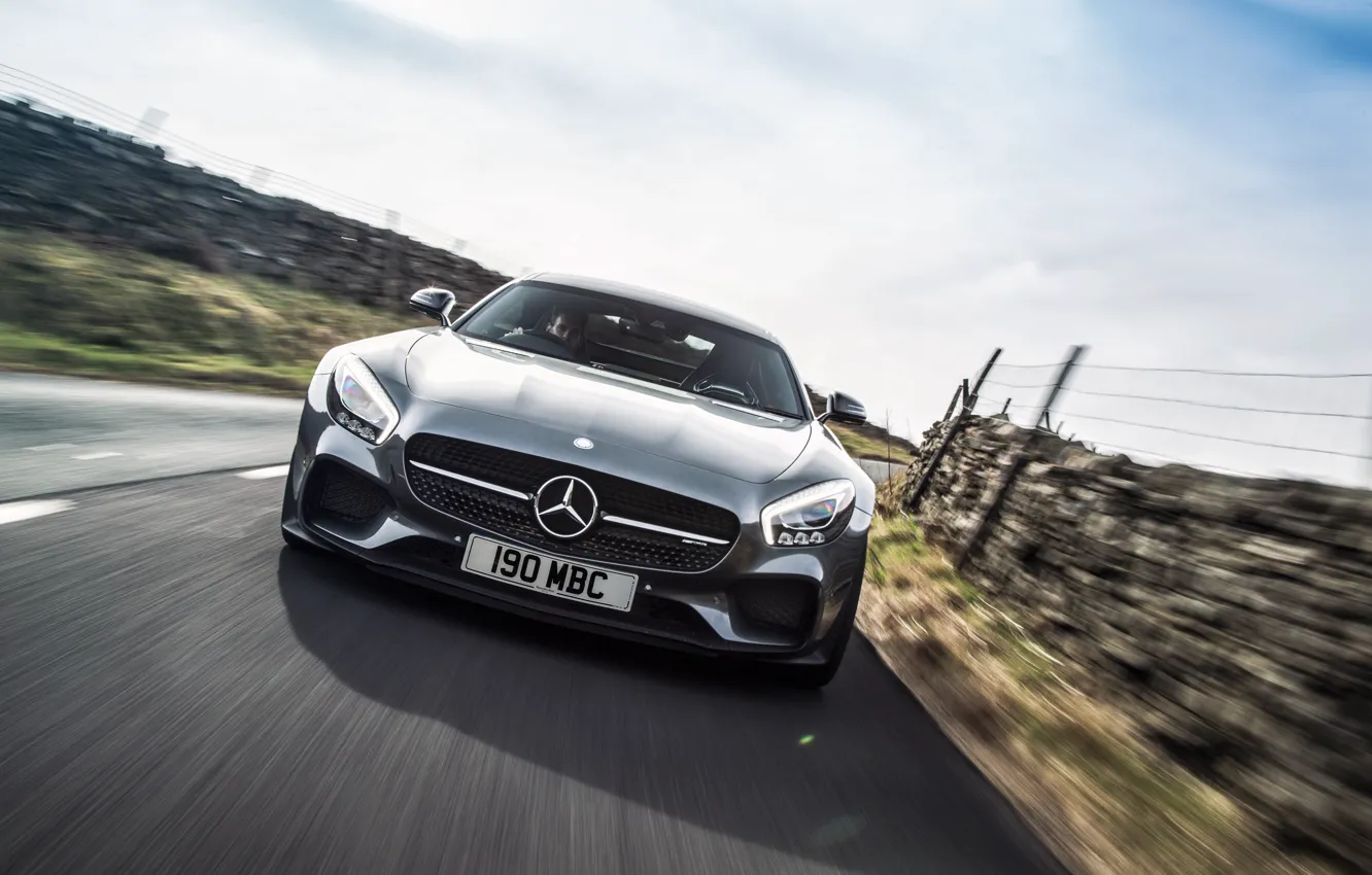 Photo wallpaper Mercedes, Mercedes, AMG, AMG, UK-spec, 2015, Edition 1, GT S