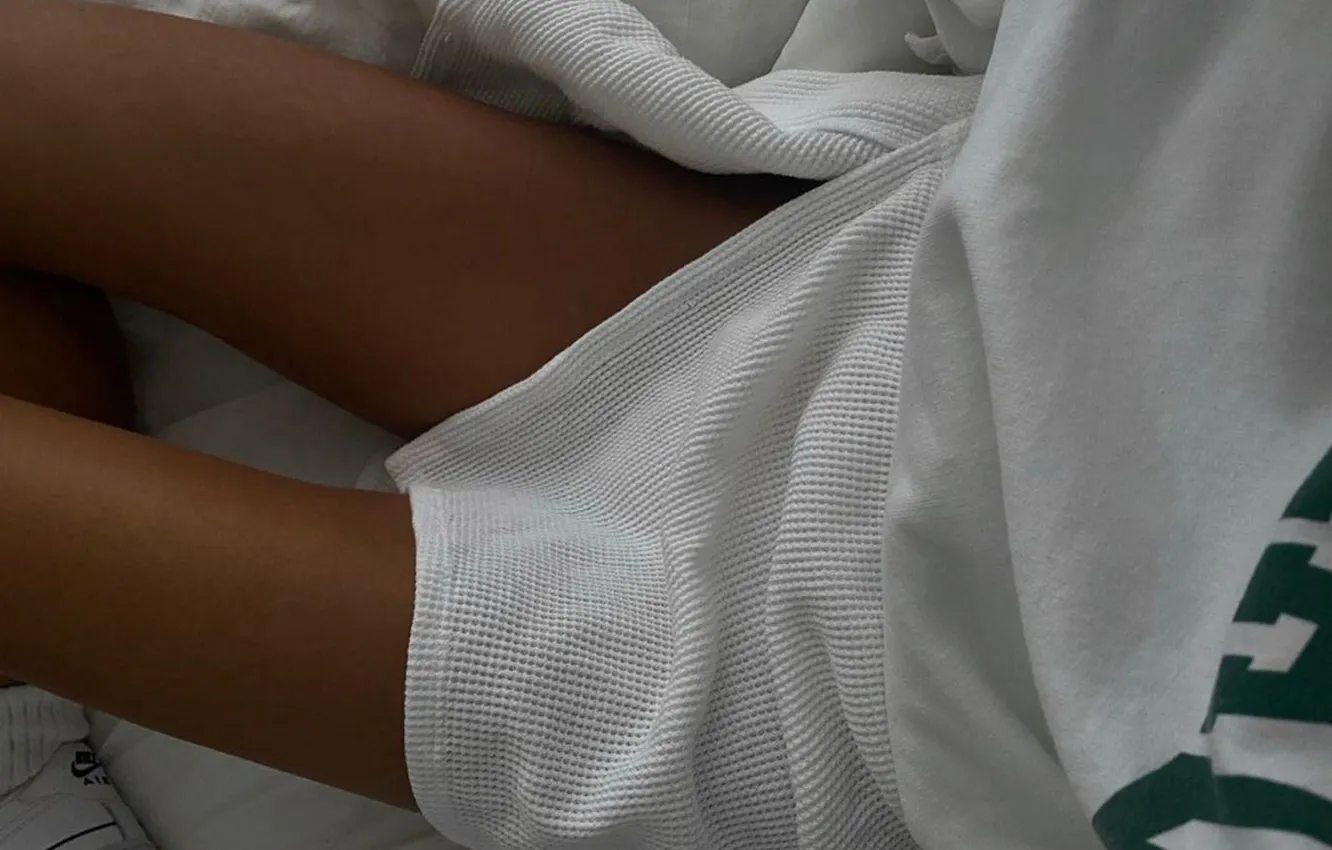 Photo wallpaper girl, slender legs, tanned legs