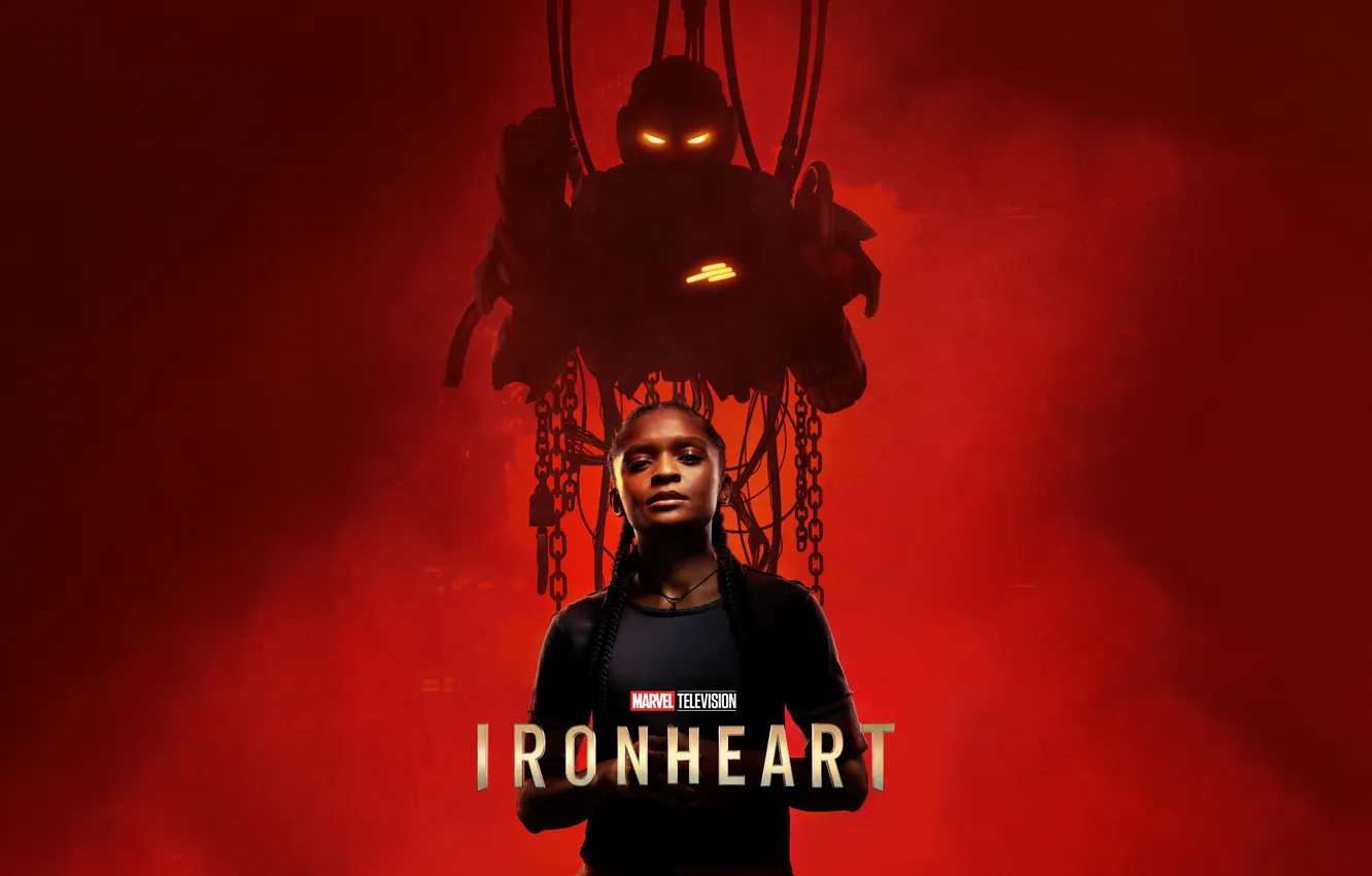 Photo wallpaper girl, fiction, the inscription, smoke, chain, costume, the series, poster