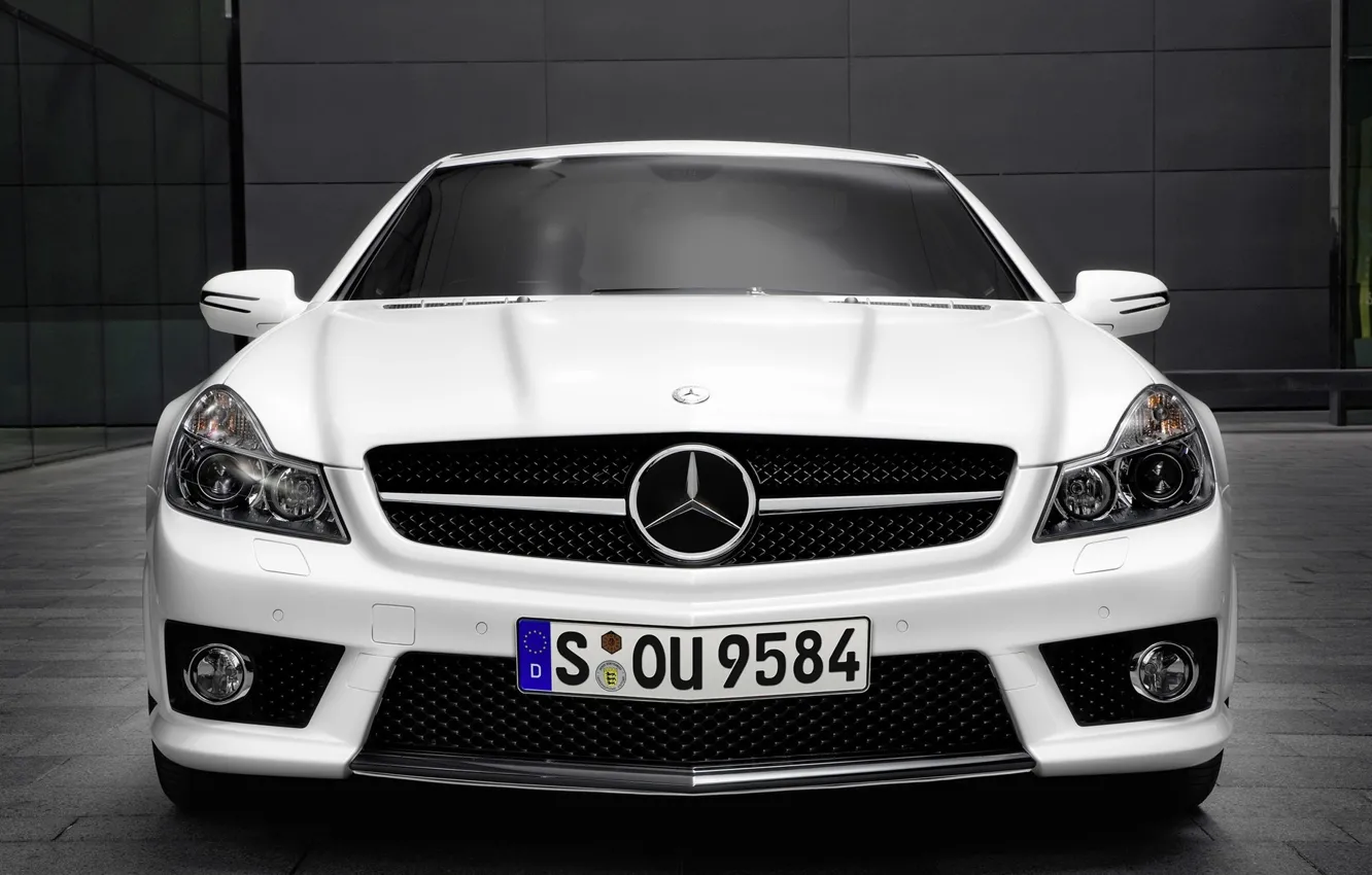 Photo wallpaper machine, white, Mercedes, rooms, digitals with machines, the gelding is a gelding, mercedes cars, well …