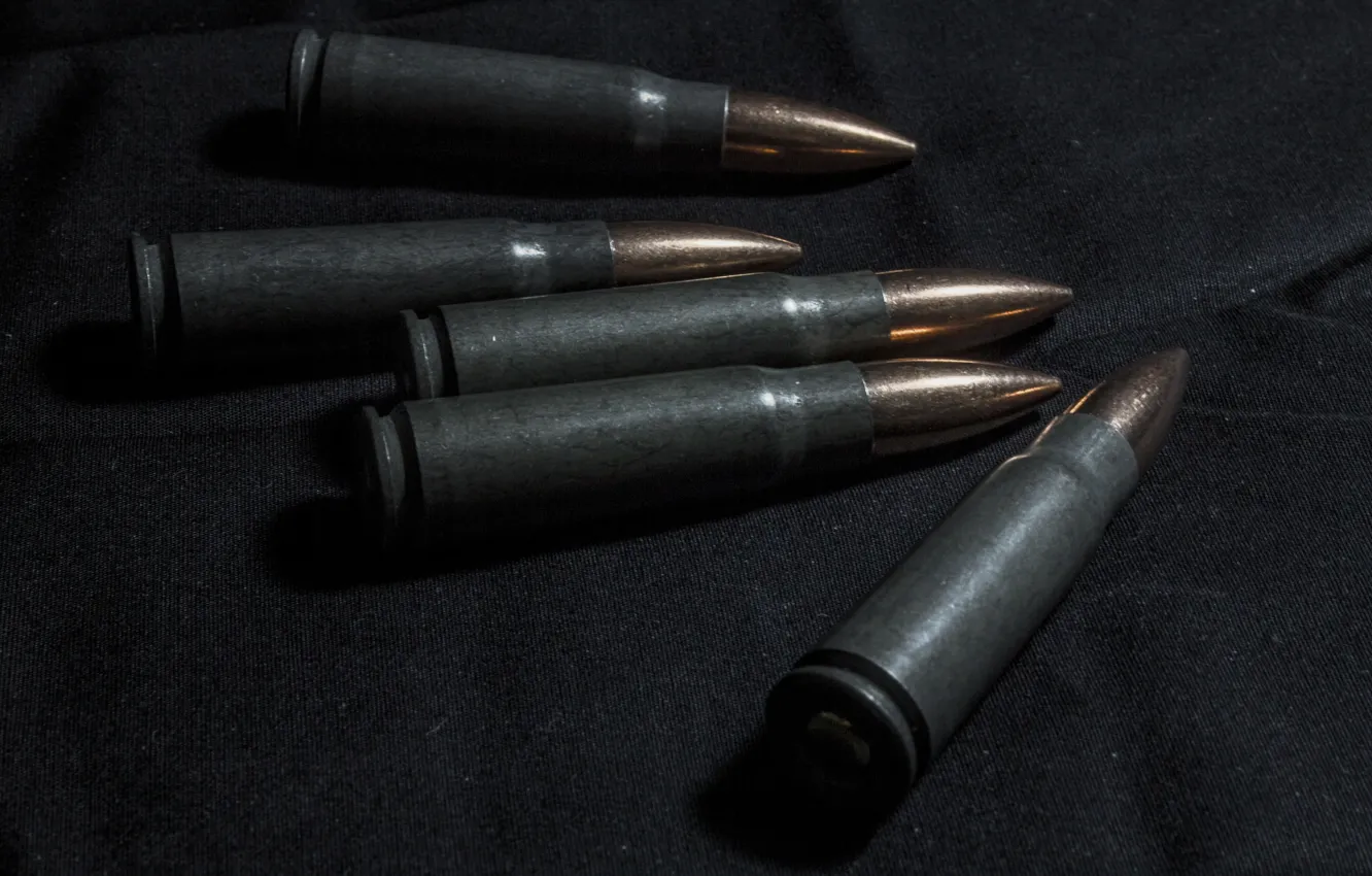 Photo wallpaper macro, weapons, background, cartridges
