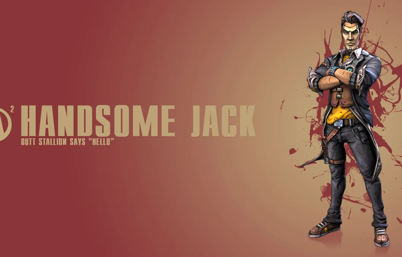 Photo wallpaper background, Jack, Borderlands 2, Handsome Jack
