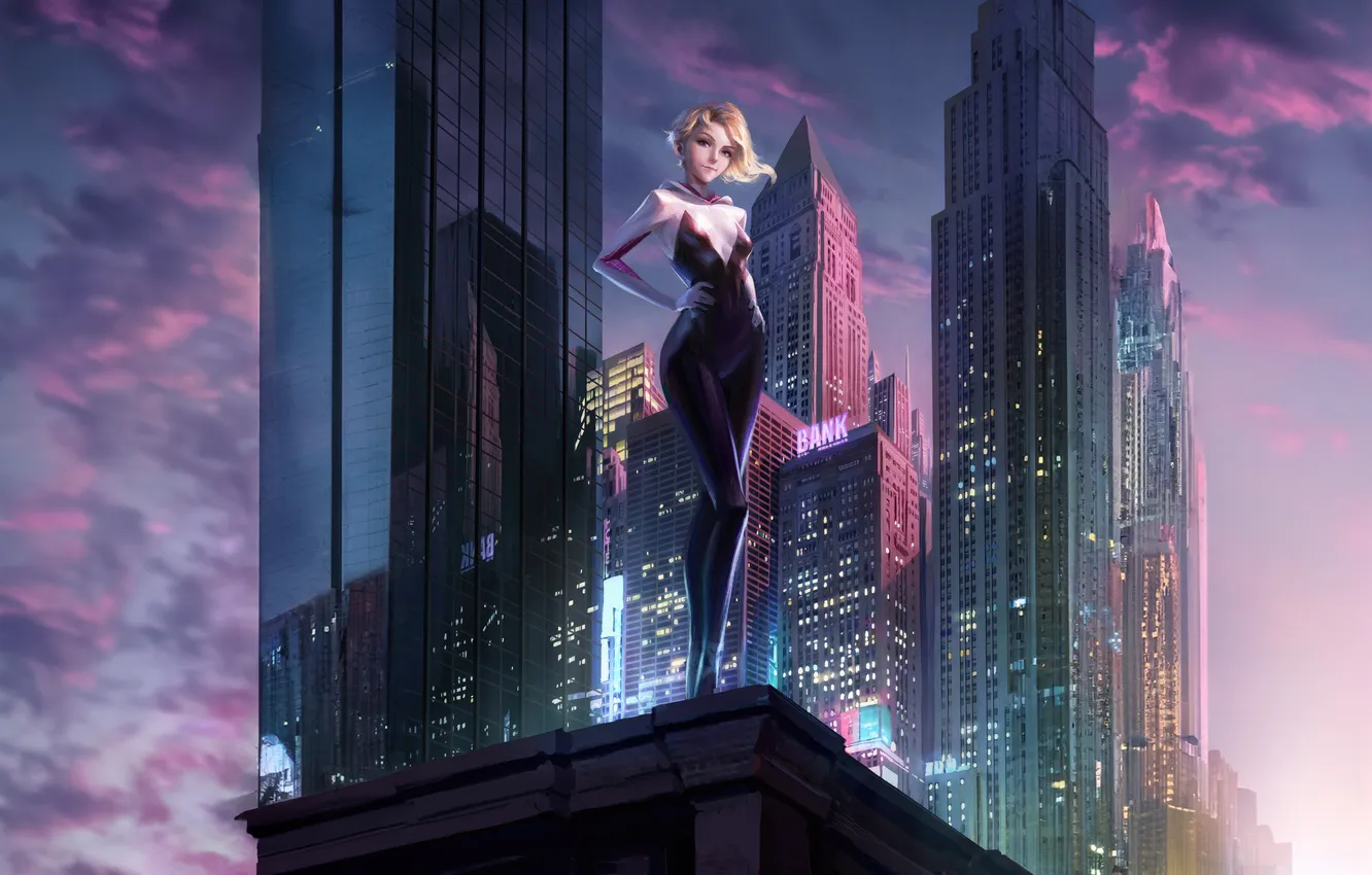Photo wallpaper infinite, gwen, stacy