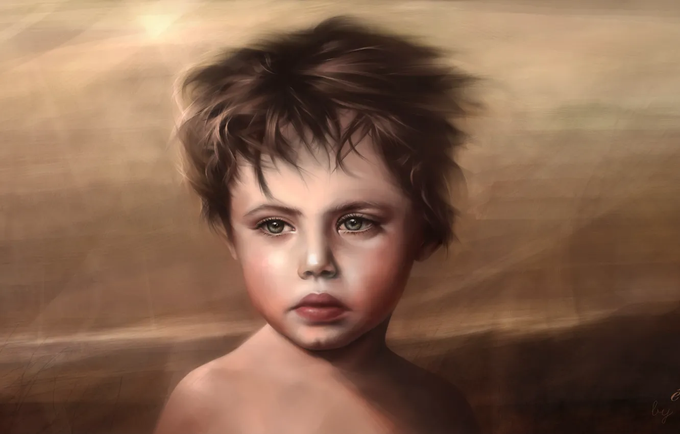 Photo wallpaper sea, children, the wind, ship, boy, antique, Renaissance, eras