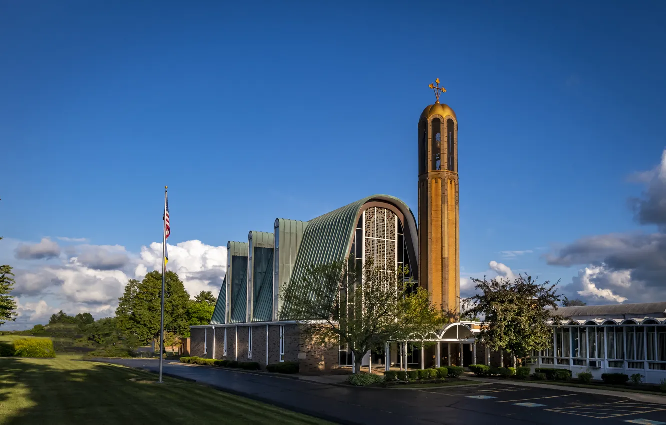 Photo wallpaper Church, USA, Canton