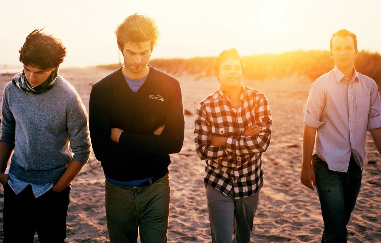 Photo wallpaper music, indie rock, Chris Baio, Chris Tomson, Ezra Koenig, Rostam Batmanglij, Vampire Weekend