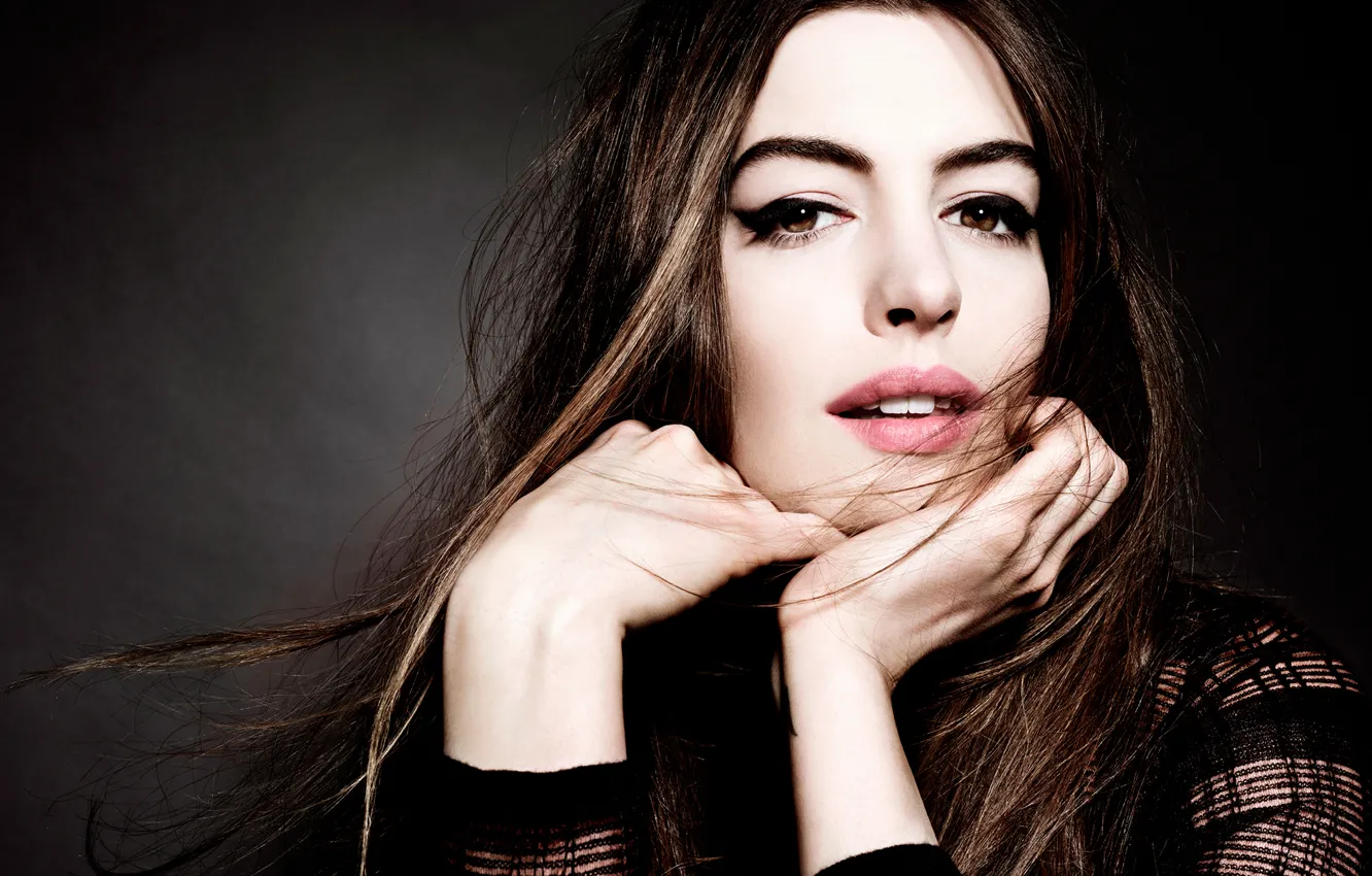 Photo wallpaper photoshoot, Anne Hathaway, Anne Hathaway, Allure