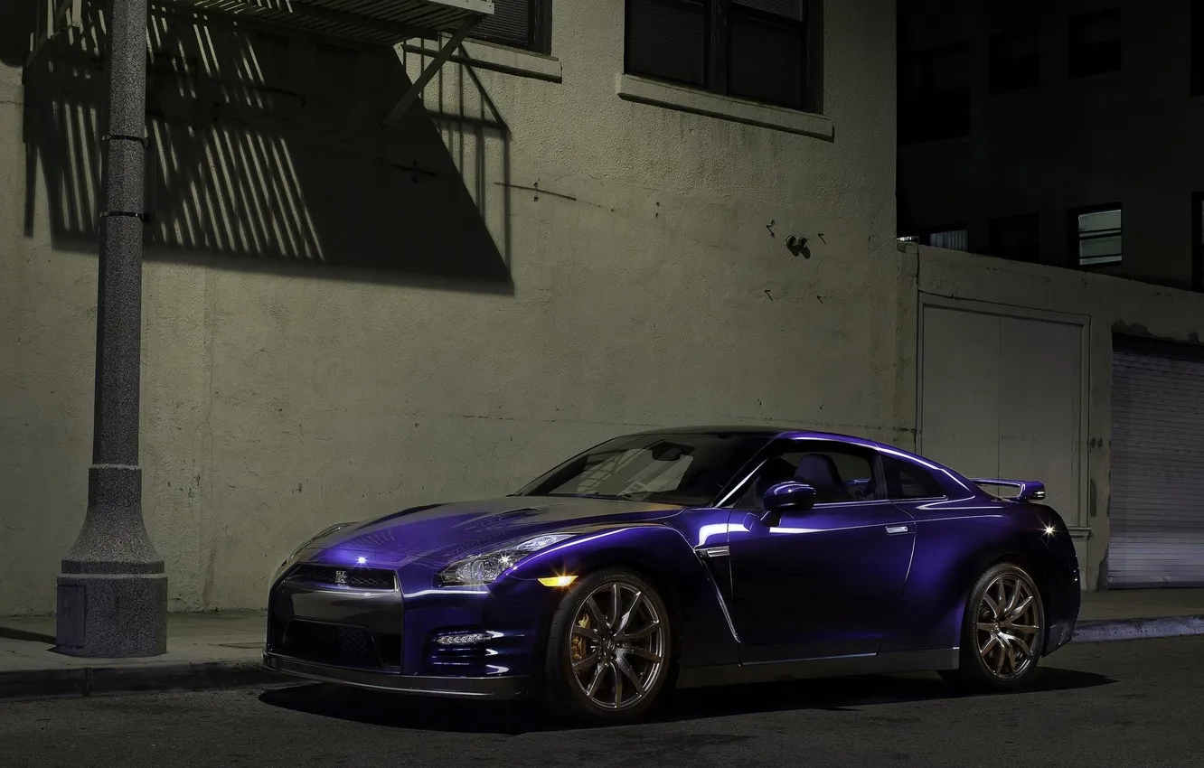 Photo wallpaper road, street, GTR, Nissan